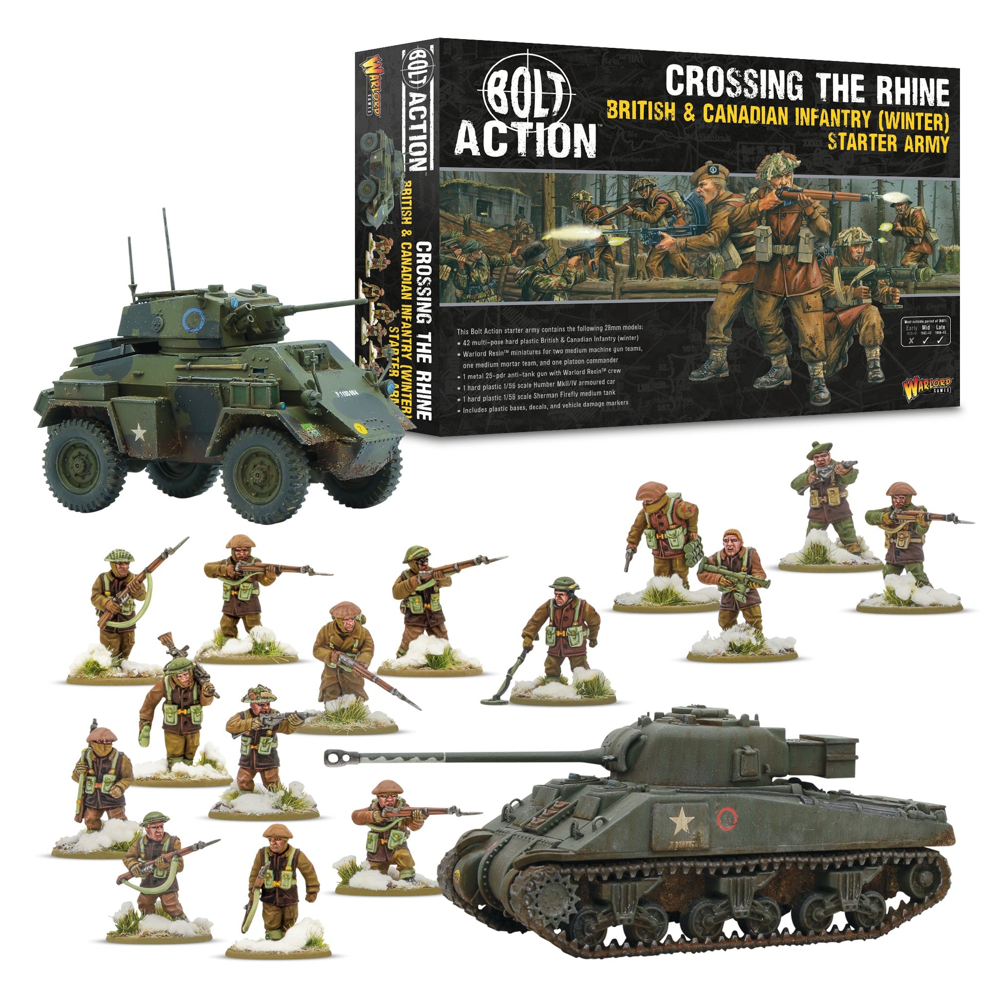 Crossing the Rhine' - British & Canadian infantry (Winter) Starter Army