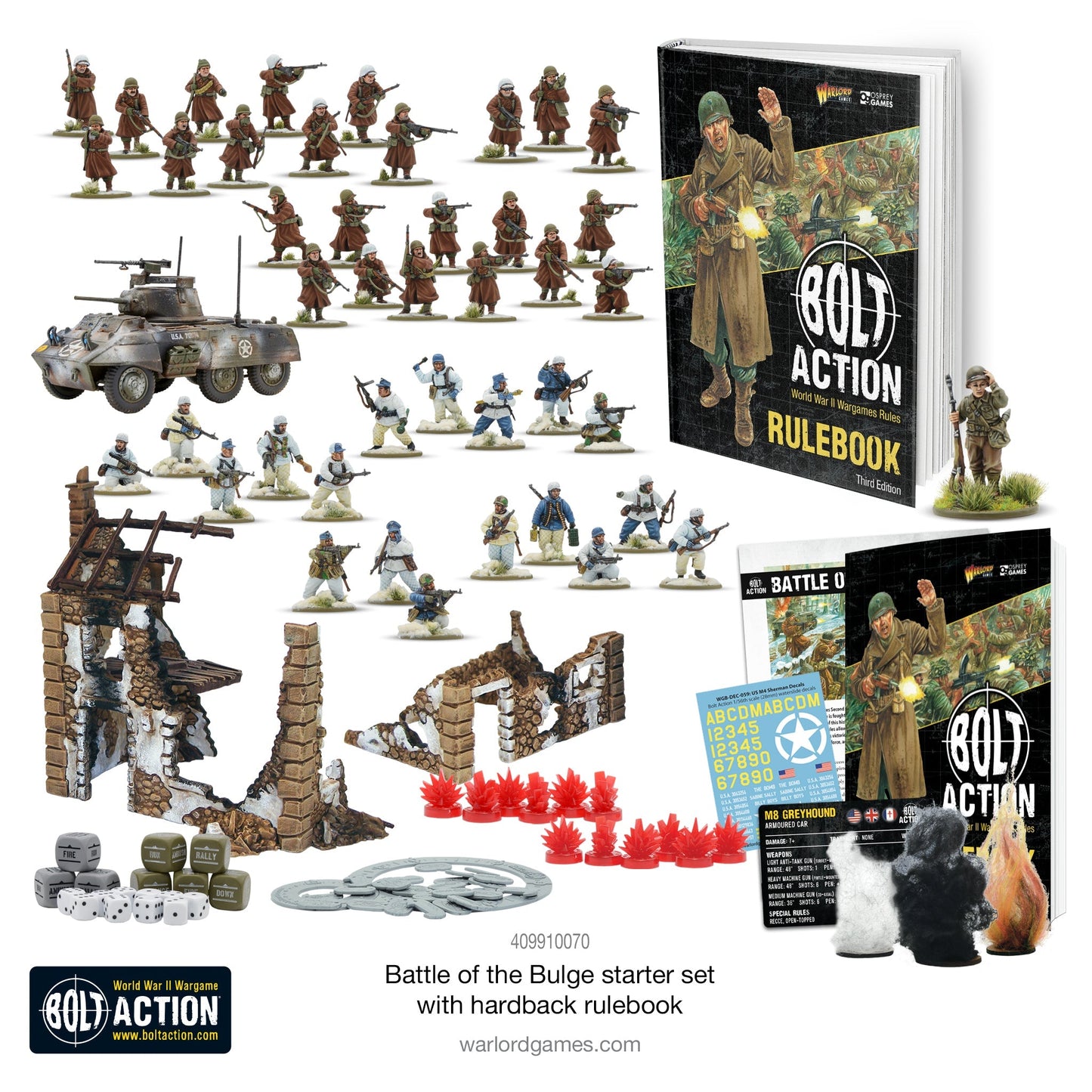 Bolt Action - Battle of the Bulge Starter Set with Hardback V3 Rulebook